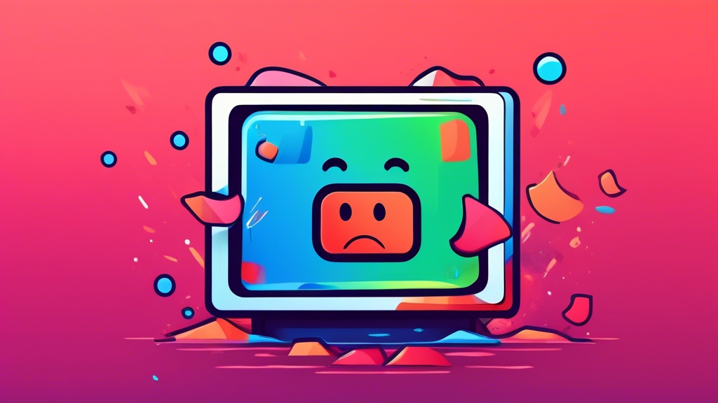 A youtube premium icon jumping over a play button with a sad face